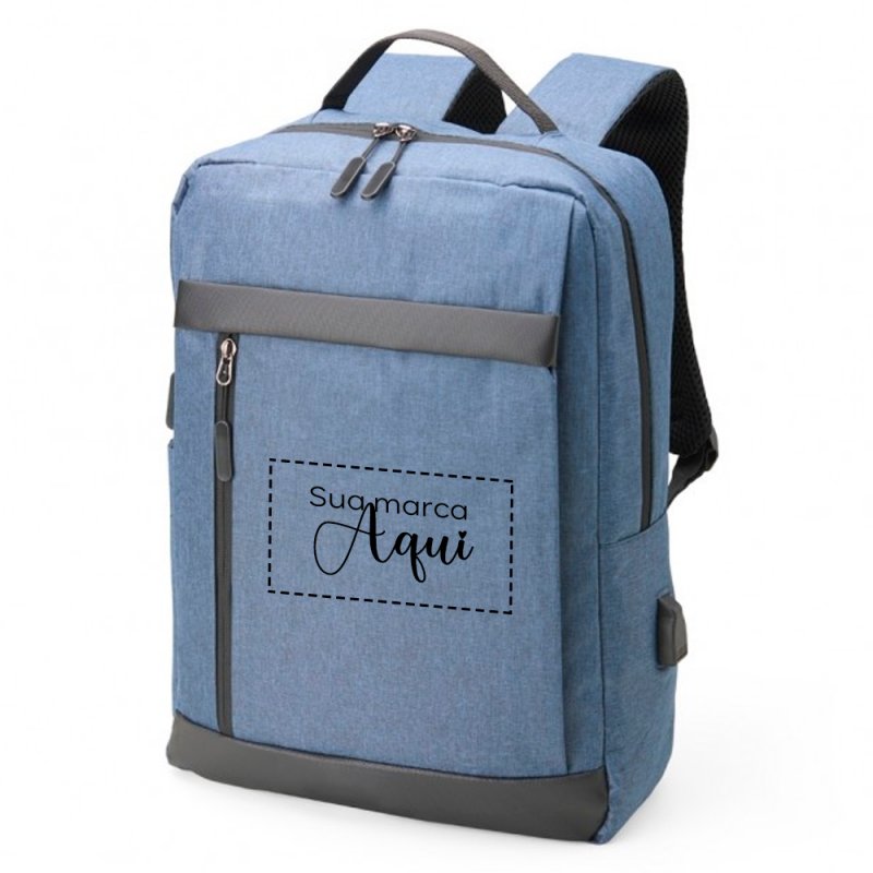 Mochila de Nylon USB 21L Personalizada