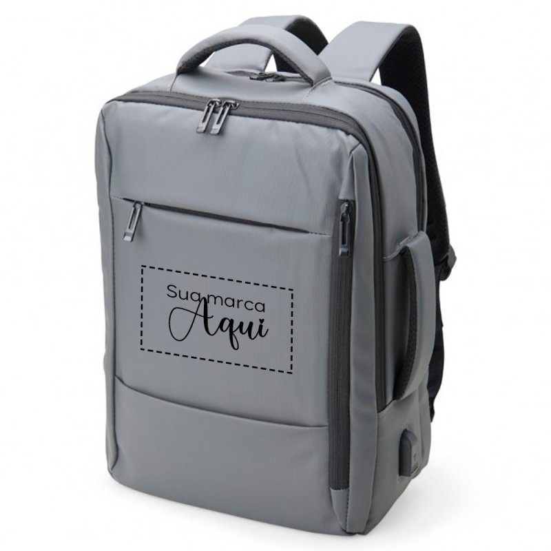 Mochila Couro Sinttico USB 23 Litros Personalizada