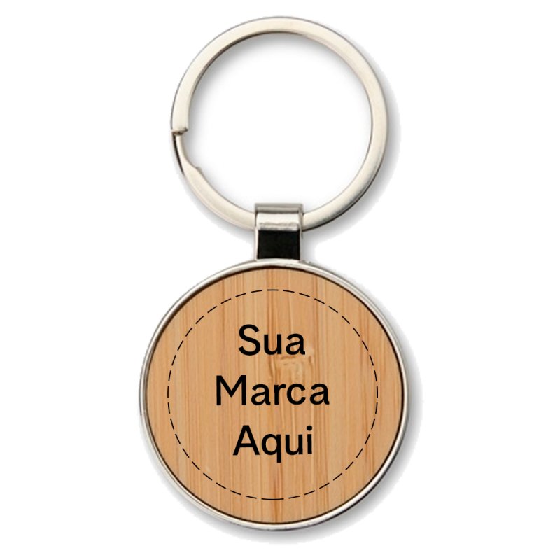 Chaveiro Metal Bambu Personalizado