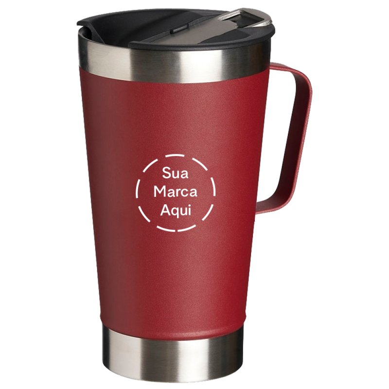 Caneca Trmica Inox com Abridor 500ml Personalizada