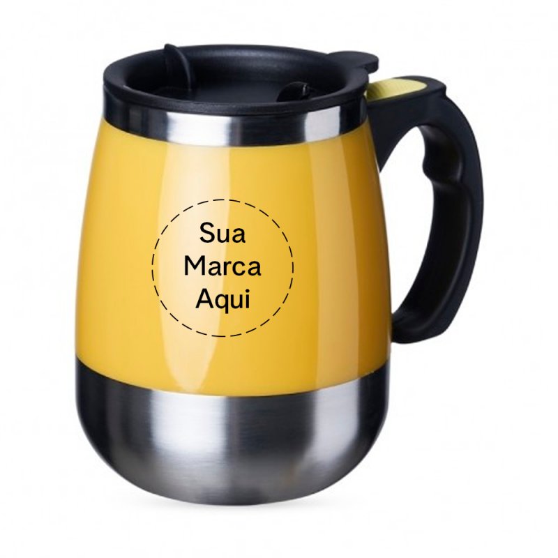 Caneca com Misturador 350ml Personalizada