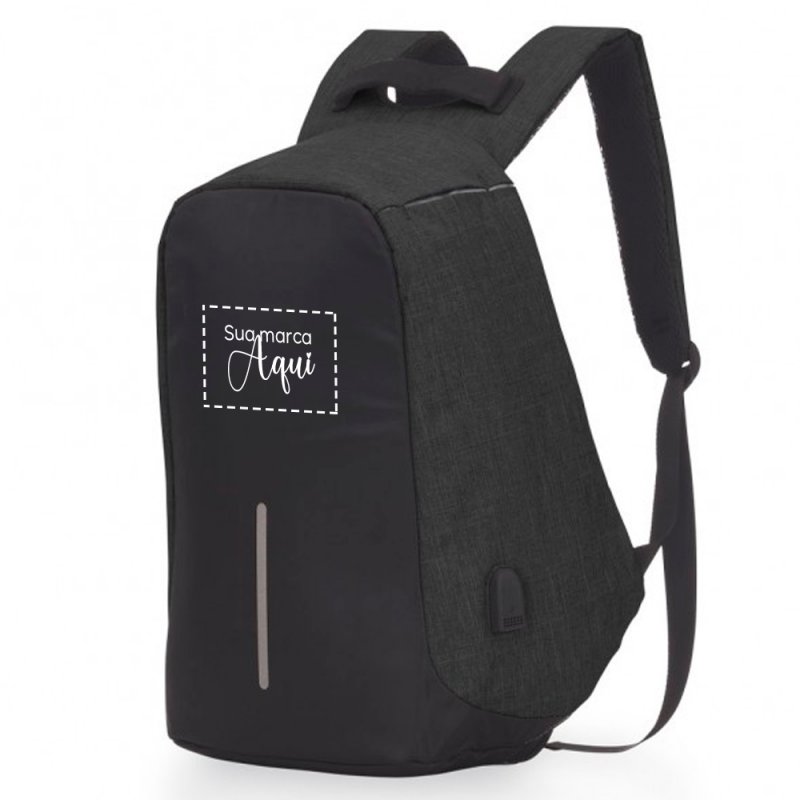 Mochila Polister Anti-Furto P/ NOTEBOOK Personalizada