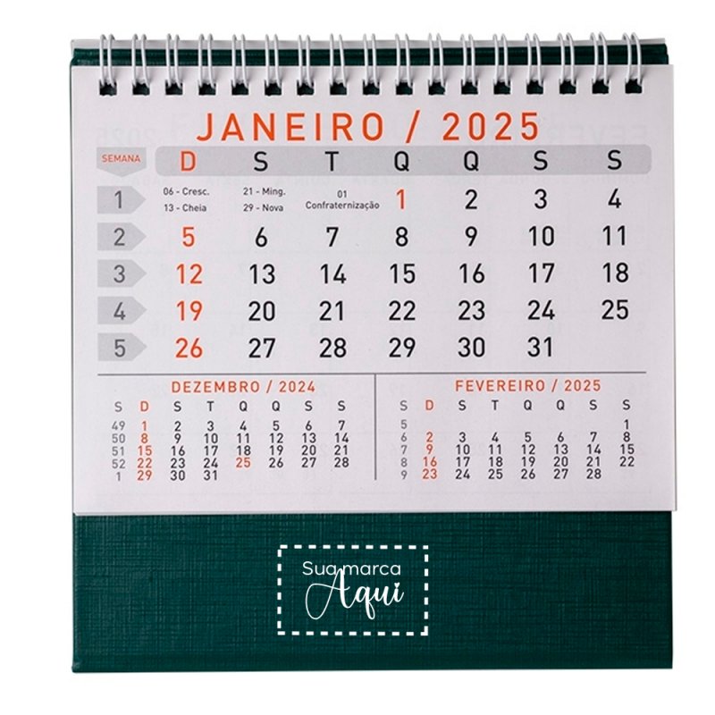 Calendrio de Mesa 2025 Personalizado