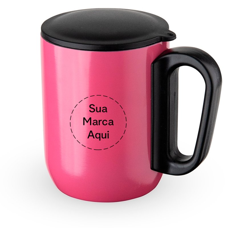 Caneca Inox Parede Dupla 230ml Personalizada