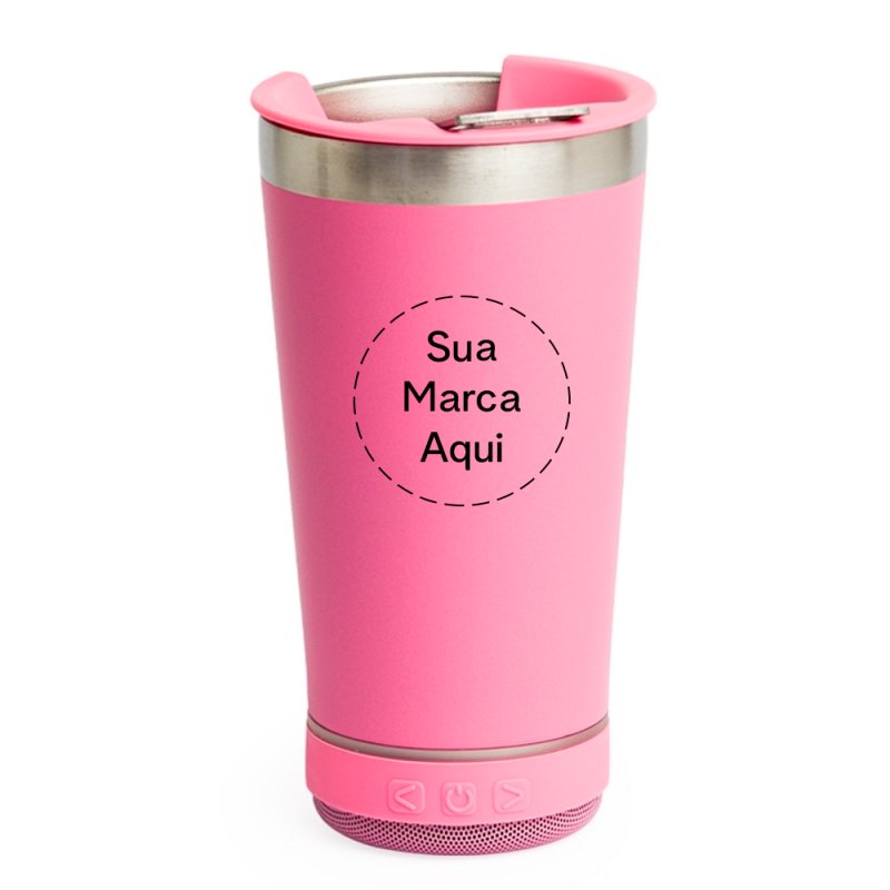 Copo Trmico Com Caixa de Som Personalizado