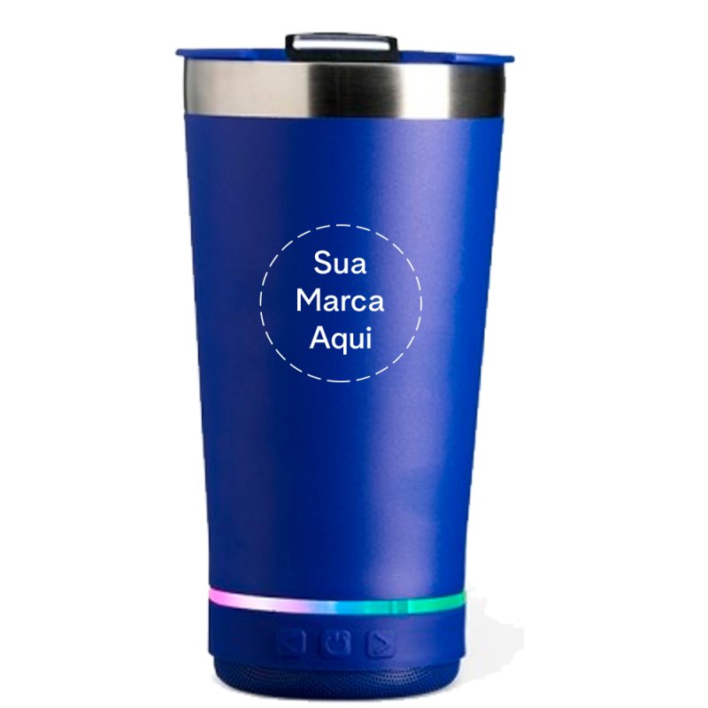 Copo Trmico 400ml com Caixa de Som Personalizada