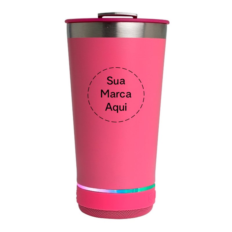 Copo Trmico 400ml com Caixa de Som Personalizada