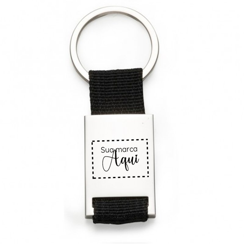 Chaveiro Metal com Nylon Personalizado